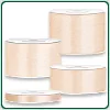 Satinband 6, 12, 25, 38, 50 mm - Farbe creme