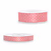 Geschenkband mit Punkten 12, 25 mm - Farbe helles-pink