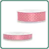 Geschenkband mit Punkten 12, 25 mm - Farbe helles-pink