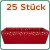 Weihnachtskorb / rot - Größe L ( je VPE = 25 Stück )
