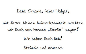 Dankeschön Karte - Beispieltext mit Schriftart Dankeschön Karte - Beispieltext mit Schriftart