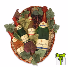 Geschenkkörbe mit Alkohol