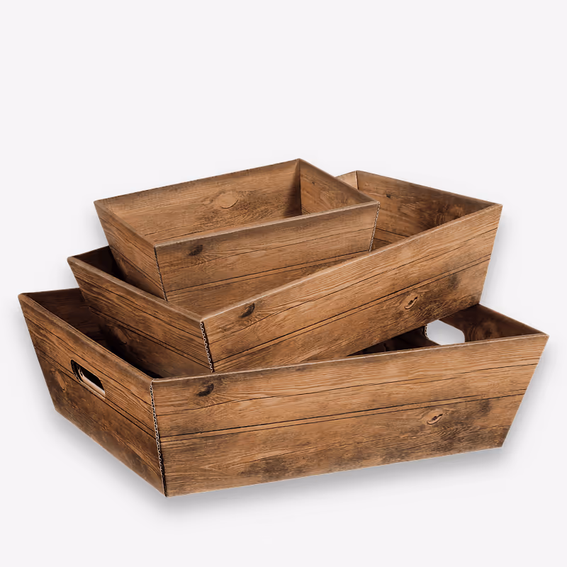 Geschenkkarton Holzoptik Geschenkkarton Holzoptik