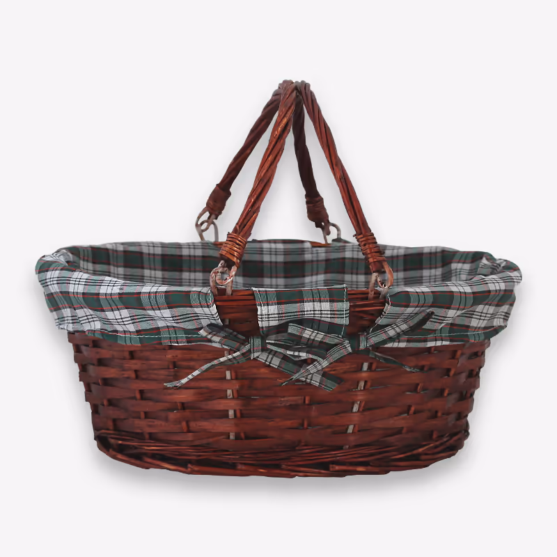 Bügelkorb mit Stoffaufschlag