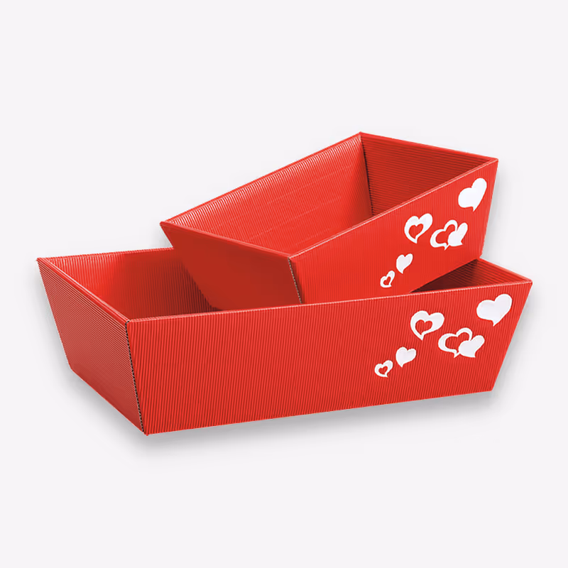 Geschenkkarton mit Herzen