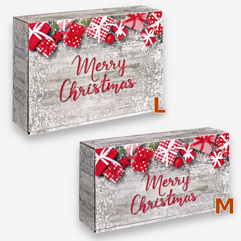 Geschenkverpackung für Weihnachten