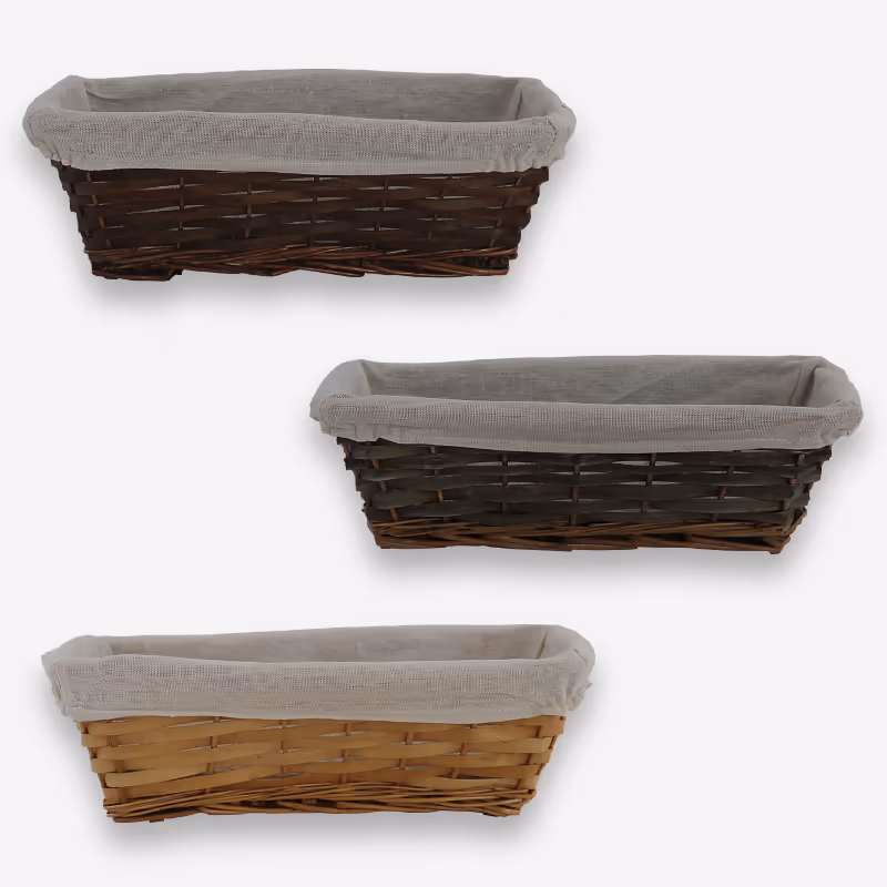 Präsentkorb - leer mit Stoffeinlage