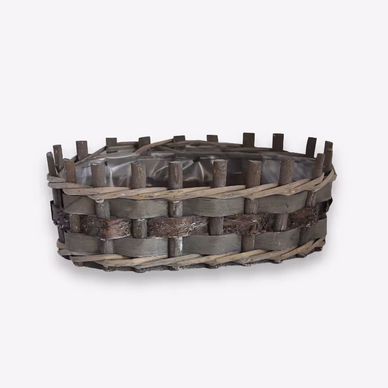 Präsentkorb aus Wasserhyazinthe