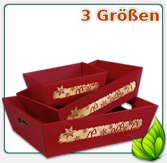 Geschenkkartonschale Weihnachten