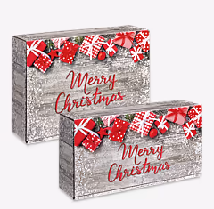 Geschenkverpackung für Weihnachten