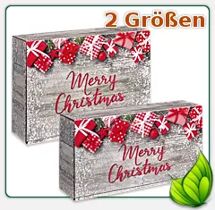 Geschenkverpackung für Weihnachten