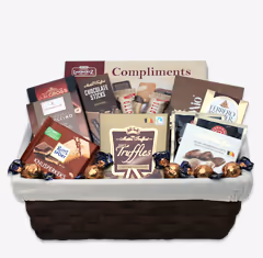 Präsentkorb mit Süßigkeiten