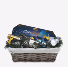 dekorativer Weihnachtskorb
